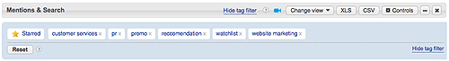 Tag filter