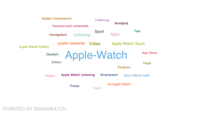 Apple Watch TopicCloud