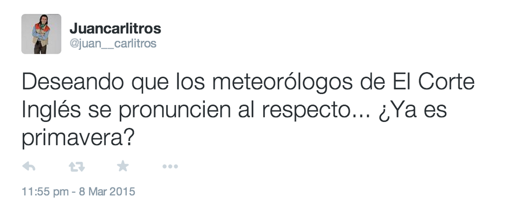 Tweet ya es primavera