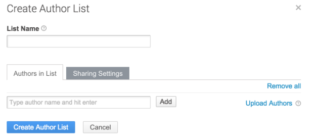 Brandwatch author list creator
