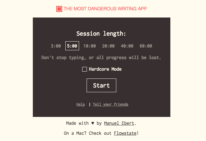 Writing tools like the most dangerous writing app can help productivity