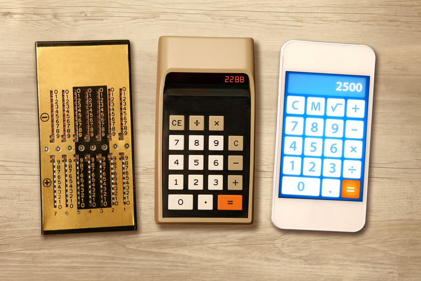 Technology evolution: comparing calculators almost one hundred years distant