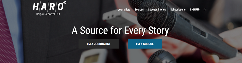 HARO connects you with journalists looking for a source