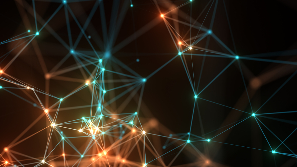 Abstract network connection background.