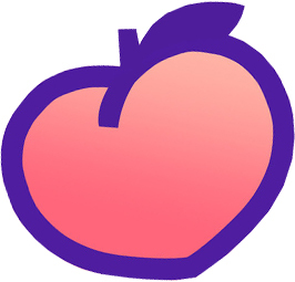 peach-in-text