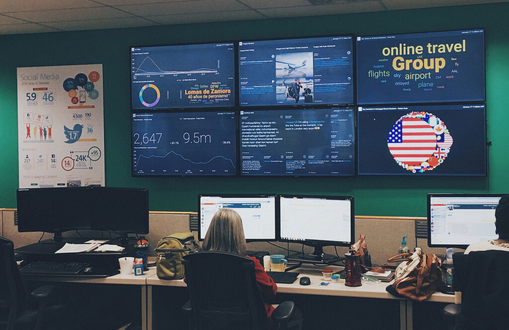 Image of American Airlines' command center
