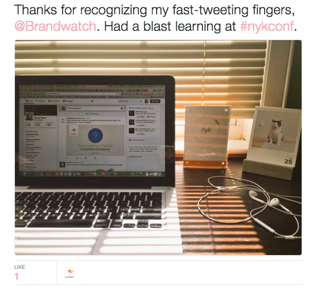 live tweeting the event is a good event marketing strategy